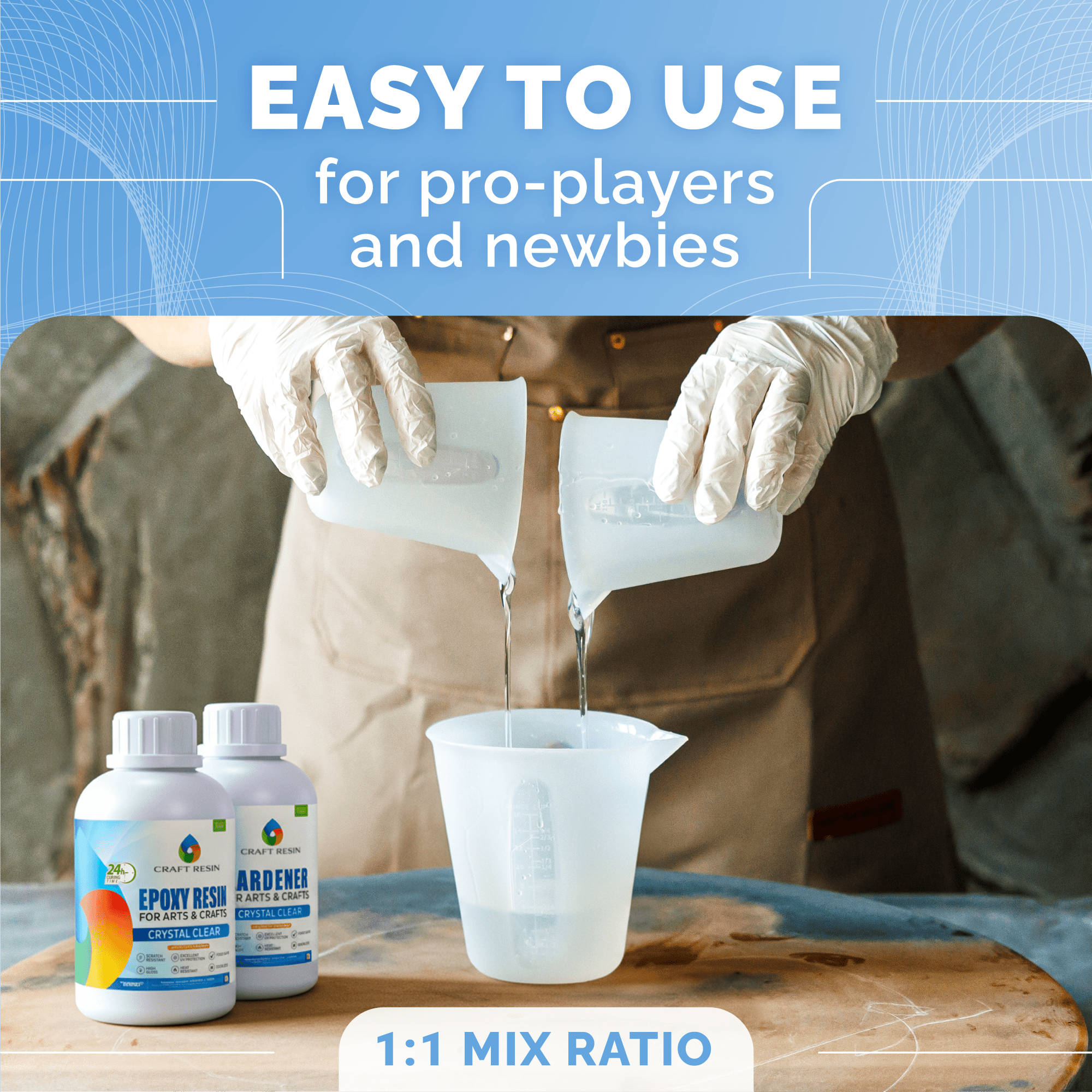 Craft Resin Arts & Crafts Epoxy - 4L - Craft Resin EU