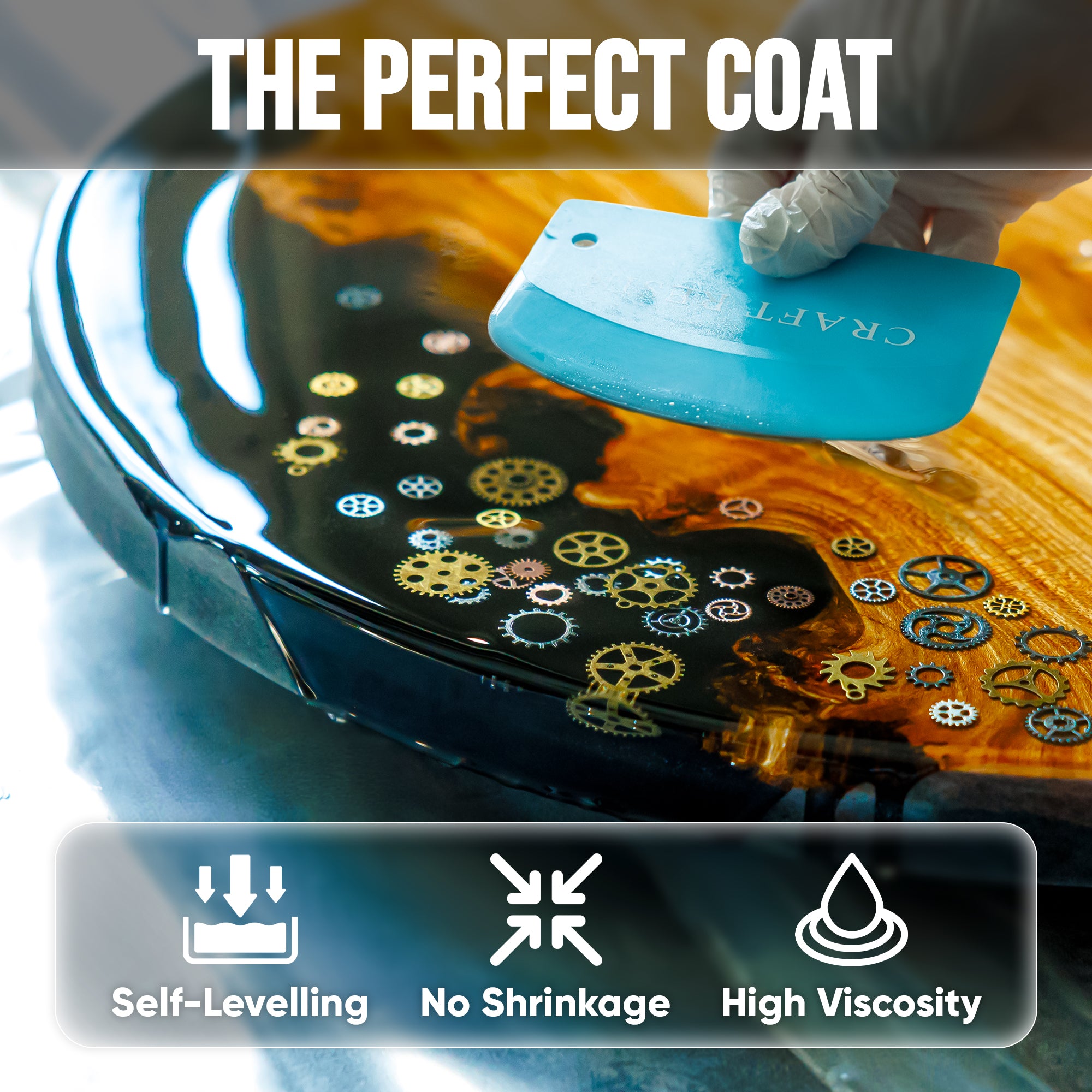 Table Top Epoxy Resin Kit 4 L (1:1) | Ultra-Clear, Self-Leveling, UV Resistant