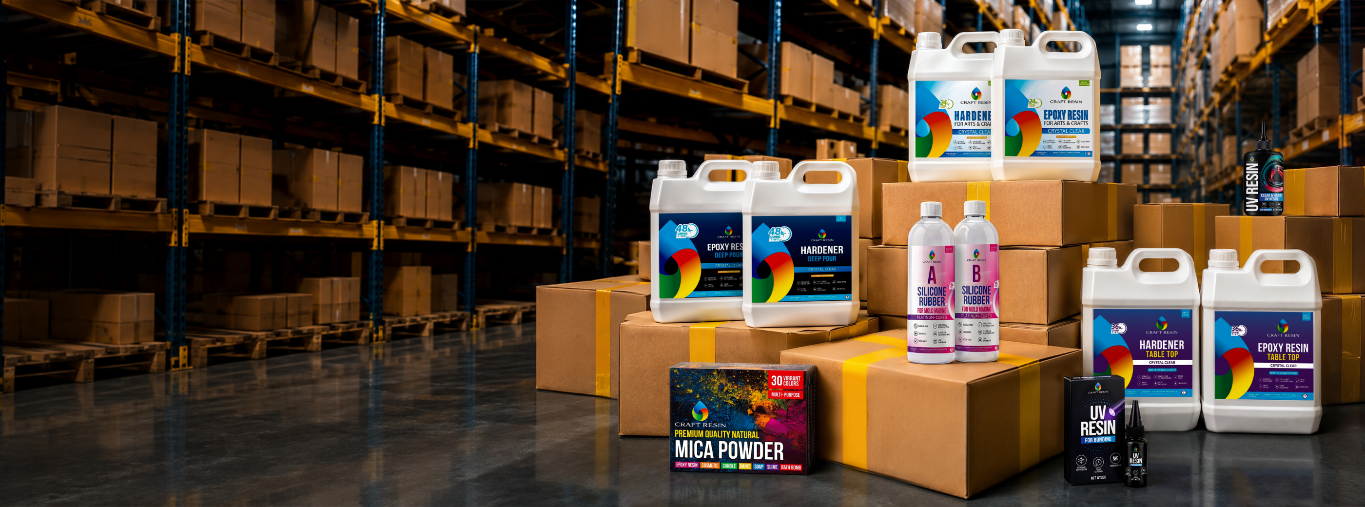 Craft Resin wholesale epoxy resin products for artists, retailers and craft businesses