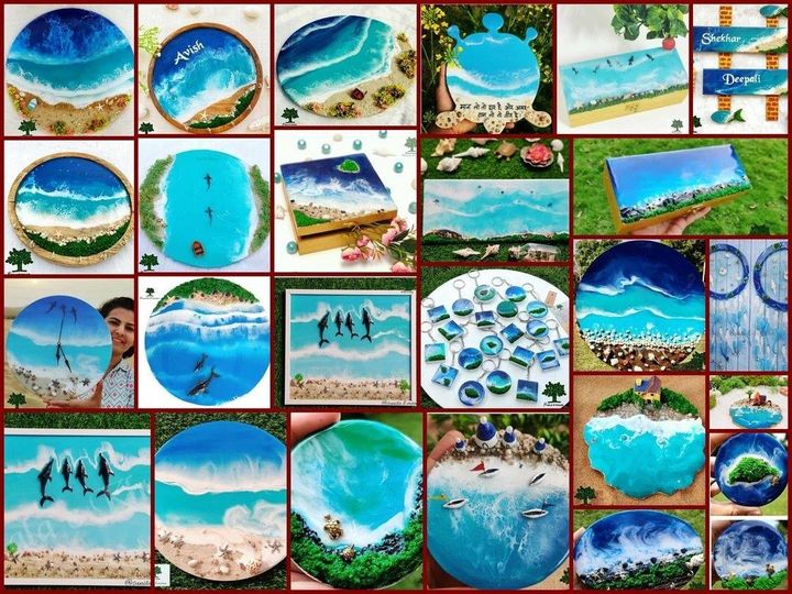 How To Create Epoxy Resin Beach Art: