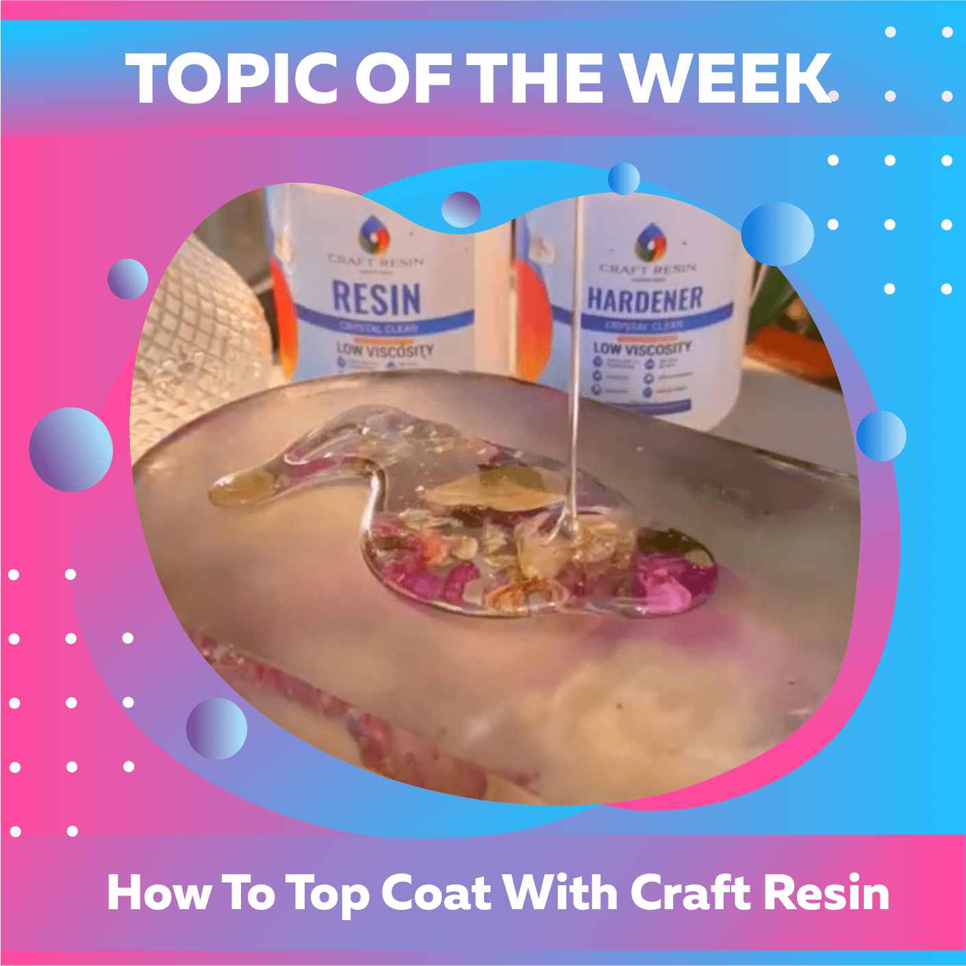 How To Top Coat With Craft Resin