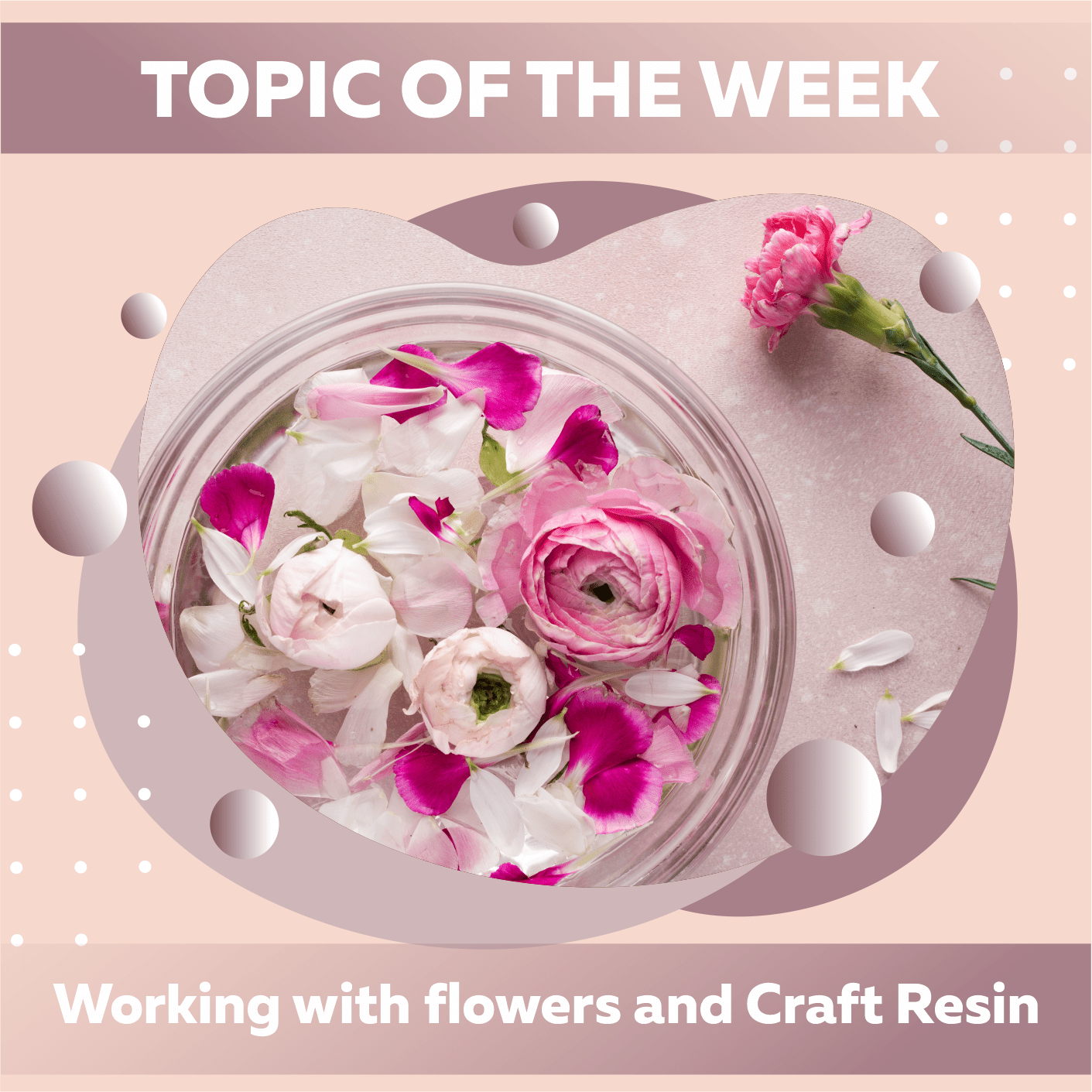 Working With Whole Flowers In Craft Resin: