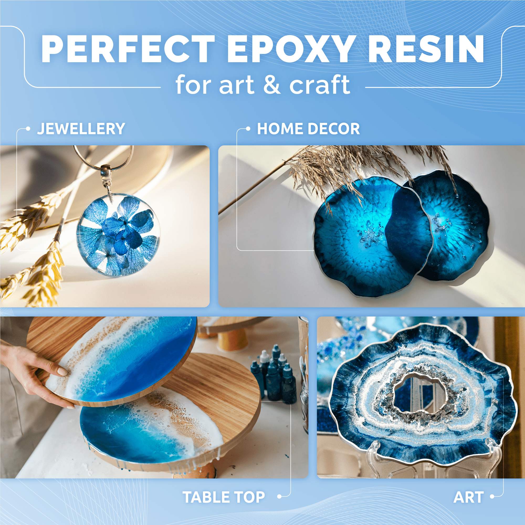 Craft Resin Arts & Crafts Epoxy – 4L