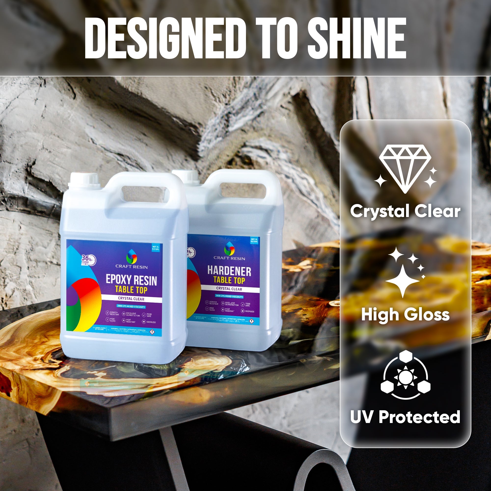 Craft Resin Table Top Epoxy - 4 Liters