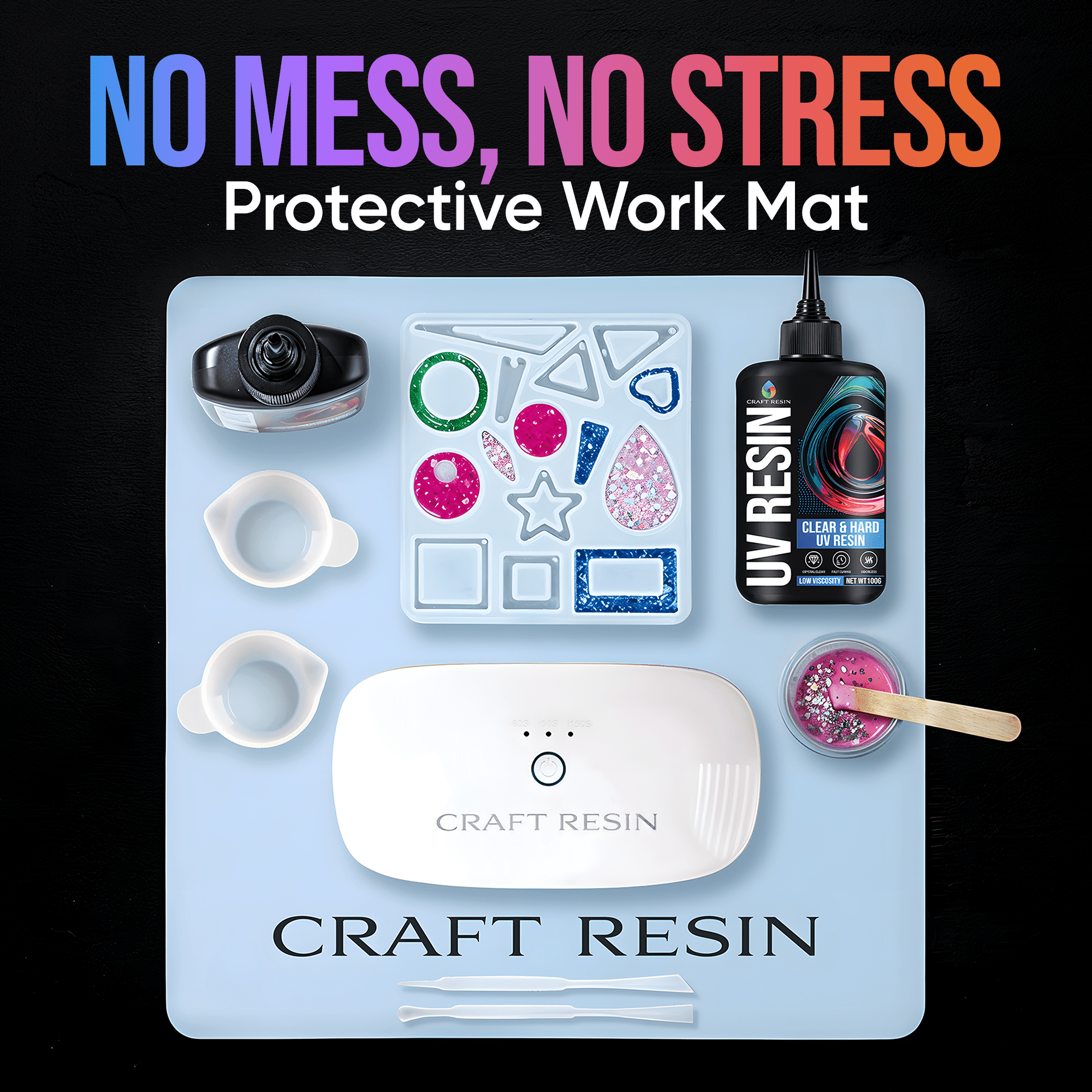 UV Resin Kit with Lamp 36W