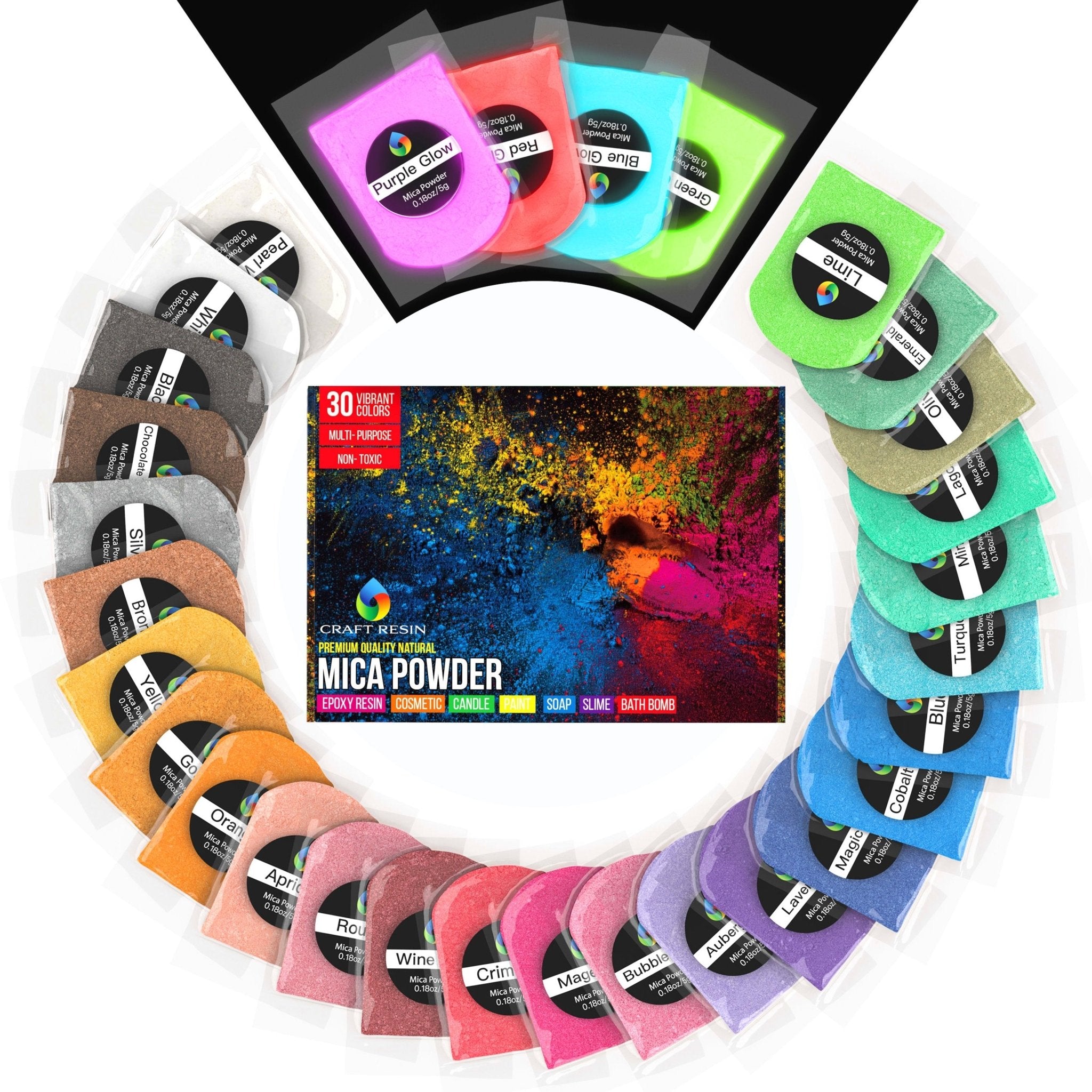 Mica Powder – 30 Colours